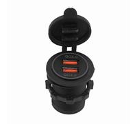 Walmeck Barco de Toma de Corriente de Cargador USB Dual CARGA RÁPIDA 3.0 para el Bote de Motocicletas del Automóvil