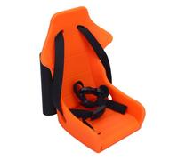Walmeck Bicicleta Portador de Muñecas de Muñeca Plegable Longitud de Correa Ajustable Plástica Asiento de Bicicleta de Muñeca Delantera Al Aire (Naranja)