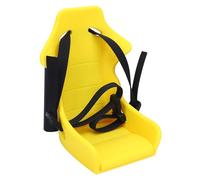 Walmeck Bicicleta Portador de Muñecas de Muñeca Plegable Longitud de Correa Ajustable Plástica Asiento de Bicicleta de Muñeca Delantera Al Aire (Amarillo)