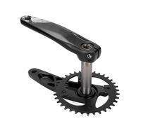 Walmeck Bike Cankset Black Hollow Aluminio Alejo 36T Campo con Soporte Inferior para Motocicleta Eléctrica de Bicicleta de Montaña