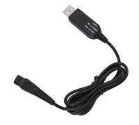 Walmeck Cable de Carga USB de 15 V para Afeitadora Eléctrica Profesional para HQ8505 HQ6 HQ7 HQ8 HQ9 RQ10 RQ11 RQ12 HS8 RQ3 PT7 S5000 Series Material PVC Ligero y Duradero