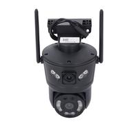 Walmeck Cámara de Seguridad Exterior Lente Dual HD AI Detección de Movimiento Tarjeta Almacenamiento en la Nube Conversación 2 Vías IP66 Resistente Al Agua (Enchufe Europeo)
