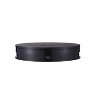 Walmeck Capacidad de Carga de 10 Kg Rotación de Soporte de Visualización Motorizada con Rotación RGB Light 360 °, Plataforma de Giradería Eléctrica para Productos para Mostrar un (Negro)