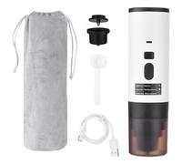 Walmeck Capsule Coffee Machine, Automático Portable 3 en 1 15Bar, Calefacción Inalámbrica con Pantalla Digital, para Viajes, Acampar, Oficina, etc.
