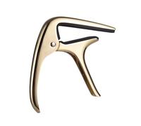 Walmeck Cejilla para Guitarra Acústica Profesional, Fácil Ajuste, Cero Daños, Elasticidad Estable para Guitarras Clásicas Populares, Ukelele, Accesorios para Instrumentos de Cuerdas de (Oro)