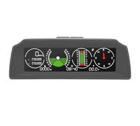 Walmeck Clinómetro para Automóvil, Medidor de Pendiente GPS, Velocímetro, Inclinómetro, Pantalla de ángulo HUD para Monitoreo de Seguridad del Vehículo con Retroiluminación, Alarma y