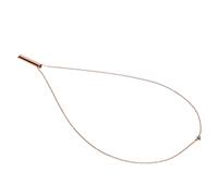 Walmeck Collar de Respiración Consciente El Acero Inoxidable Reduce la Ansiedad Collar de Silbato Portátil para Hombres y Mujeres (Oro rosa)