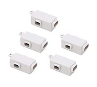 Walmeck Conectores de Terminales de Cable de Empalme de Bloque Divisor Tipo T ZK T1, Medidor de Interruptor de Lámpara de Techo de Alta Potencia 60A 400V, Latón ABS