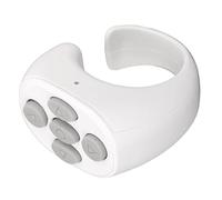 Walmeck Diseño de Anillo de Control Remoto Obturador Selfie para Teléfono Inalámbrico Control Remoto Multifunción para Teléfonos Inteligentes Fotografía TikTok Material ABS 32x31x18 Mm (Blanca)