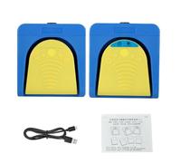 Walmeck Dispositivo de Cursor de Teclado con Interruptor Pie 2 Pedales Personalizable Modo Dual Programable para Juegos Clínicos Industriales con Diseño Texturizado