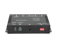 Walmeck Divisor de Vídeo de 4 Canales 1080P AHD DC12V 24V Cámara Interruptor de Pantalla de Vídeo Cuádruple Convertidor de Cámara de Estacionamiento RV Camión Autobús Remolque