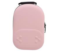 Walmeck Estuche Rígido Grande a Prueba de Golpes para Auriculares y Accesorios VR, Bolsa de Almacenamiento Portátil para Viajes, Organizador Liviano e Impermeable (Rosa)