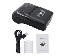 Walmeck Impresora de Recibo Termal BT de 58 Mm, USB Inalámbrico, para Ventas de Restaurantes Pequeñas Minoristas, con Papel Impreso de 57 Mm, iOS