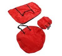 Walmeck Juego de Bolsas de Almacenamiento para árboles de Navidad, Tela Oxford Resistente Al Agua de Gran Capacidad para árboles Artificiales de 7,5 Pies, Comodidad Diseñada, Diseño (Rojo)