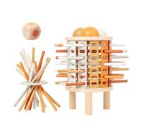 Walmeck Juego de Instrumentos Musicales de Percusión de Madera, Juego Inspirado en la Torre Inclinada de Pisa, Desarrollo Educativo del Cerebro, Pensamiento Estratégico, Concentración,
