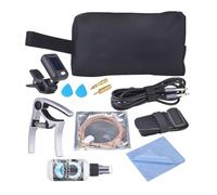 Walmeck Kit de Accesorios de Guitarra con Sintonizador, Cuerdas, Selecciones, Cable, Correa, Bolsa, para Guitarras Eléctricas Acústicas Ukelele