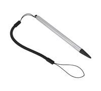 Walmeck Lápiz Táctil Resistivo Lápiz Táctil de Pantalla de Punta Dura con Cuerda Resorte para Dispositivos Médicos POS PDA Navigator Negro Plata Rojo 12,5 Cm (Plata)