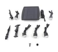 Walmeck Luces Solares para Terraza, Luces Solares para Jardín, Paquete de 6 Camino, IP65, Impermeables, Encendido Automático, Tiempo de Ejecución 16 Horas, L (Blanco cálido y 6 uds.)