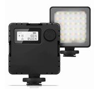 Walmeck Luz de Relleno de Fotografía LED Temperatura Color Dual Brillo 2800K-8500K Luz Relleno Ajustable con Pantalla LCD Negro para Vlogging Videografía Fotografía