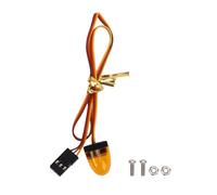 Walmeck Luz Giratoria LED Modo de Control CH3 Flash Multifuncional para Vehículos de Construcción Ambulancia Policía Juguete (Naranja)