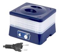 Walmeck Máquina Deshidratadora de Alimentos de 345 W con 5 Rejillas, Circulación de Aire de 360°, Secado a Baja Temperatura para Frutas, Cecina, Verduras, Liofilizadora, Ventana (Enchufe europeo)