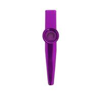 Walmeck Mini Kazoo Pocket Kazoo Pequeño de Metal Instrumento de Zumbido Aleación Aluminio Membrana Reemplazable Sonido Claro y Nítido para Fiestas Infantiles Lec (Púrpura)
