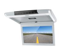 Walmeck Monitor de Techo para Automóvil de 11,6 Pulgadas FHD 1080P TV Monitor Abatible Pantalla MP5, Botones Táctiles, Control Remoto, Soporte USB TF FM, Pantalla LED, Cuerpo Delgado,