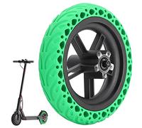 Walmeck Neumático Trasero Sólido de 8,5 * 2", Textura Antideslizante, a Prueba de Explosiones, Amortiguador, a Prueba de Pinchazos, Cubo de Rueda de Aleación de Aluminio con Neumático de (Tipo 1)