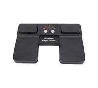 Walmeck Página Inalámbrica Turner Pedal Música Portátil Página Turner Bt para Tabletas de Guitarra de Piano Papeles Inteligentes Control Remoto Multimedia Negro