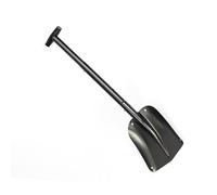 Walmeck Pala de Nieve Telescópica Ajustable, 3 Ajustes de, Función de Borde, Cortes Verticales, Herramienta de Eliminación de Nieve con en T Que Ahorra Mano de Obra con Bolsa de Tela (Negra)