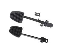 Walmeck Pedal de Freno de Gas, Reposapiés Antideslizante, para Go Kart UTV ATV Quad, Hierro+goma, Rendimiento Estable, Largo Tiempo de Servicio, Fácil Instalación, Ampliamente