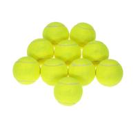 Walmeck Pelota de Tenis de Goma con Manejo Especial para Cricket de Playa, Liviana y portátil: Herramienta de Buenas Prácticas para Jugadores, para Perros, 10 Unidades por Bolsa