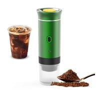 Walmeck Portátil,Funcionamiento con un,Sabor Más Puro,Espera Prolongada,Fácil de Usar y Limpiar,Mini con Calentamiento y Preparación en Frío,15bar Calentamiento Rápido en 5 Minutos (Verde)