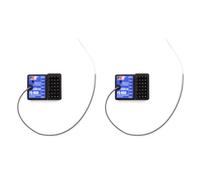 Walmeck Receptor FS BS6, 2.4 GHz, 6 Canales AFHDS2A, Fácil de Vincular y Enlace Rápido, Ultracompacto y Ligero, con copio Incorporado para Transmisor FS GT5 IT4S TR (2 Piezas)