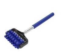 Walmeck Rodillo de Masaje de Espalda Telescópico Longitud Ajustable 7,9 23,6 Pulgadas Ergonómico Goma Antideslizante Rotación 360 ° Múltiples Cabezales Masaje par (Azul oscuro)