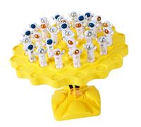 Walmeck Rompecabezas Educativo Interactivo del Juego del árbol Equilibrio para los Niños, Desarrolla Habilidades de Equilibrio, para la Interacción Entre e Hijos, Material Plástico (Amarillo Grande)
