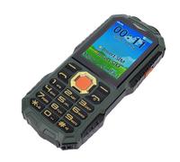 Walmeck Teléfono Robusto Desbloqueado Teléfono Celular 4G Desbloqueado Móvil a Prueba de Agua con Batería de 16800 MAh Pantalla 2,4 Pulgadas SOS Dual SIM (Verde)