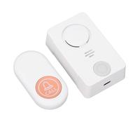 Walmeck Timbre Inalámbrico de 200 Metros de Alcance, Luces de Colores, 38 Tonos de Llamada, para de Botón de Llamada de Buscapersonas de Cuidadores con Fácil Instalación, Resistente Al