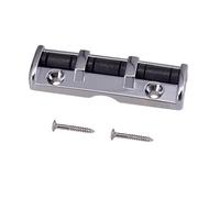 Walmeck Tuerca de Guitarra Eléctrica Negra, Rodillo de Hierro de Aleación de Zinc, Movimiento de Cuerda Suave para Puente de Montura de Rodillo de Guitarra Eléctrica Acústica Popular, (Plata)