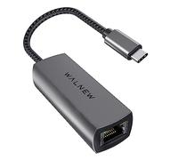 WALNEW Adaptador Ethernet USB-C de 2.5 GB, conector LAN USB C a RJ45, convertidor de cable de red de 2.5 Gigabit Thunderbolt 3 para servidor NAS, Mac, iMac, MacBook Pro, iPad Air, Dell XPS 17 15,