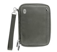 WALNEW Cartera para pasaporte familiar para 4 personas, cartera de viaje con bloqueo RFID, para mujeres y hombres, ligera, con cremallera, organizador de documentos, bolsa para tarjetas de crédito,