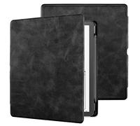 WALNEW Funda de piel sintética para Kindle Scribe 2022 de 10,2 pulgadas, con soporte para lápiz y encendido automático, color negro