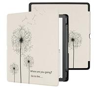 WALNEW Funda de piel sintética para Kindle Scribe 2022 de 10,2 pulgadas (primer Kindle con función de escritura) con soporte para lápiz y despertar/descanso automático (diente de león)