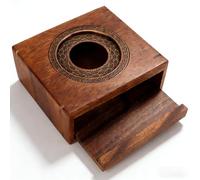 Walnut Teapot Warmer, Universal Tea Warmer with Candle Holder Teapot Heater Candle Heater for Heating Tea Coffee and Milk