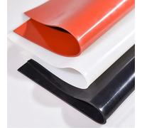 WALNUTS Hoja de Goma de Silicona roja/Negra de 1mm/1,5mm/2mm Hoja de Silicona Negra de 250X250mm, Goma Mate, lámina de Silicona for Resistencia al Calor (Color : Silicone Band Red, Size : 1mm)
