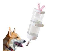 Walopola Botella de agua Gerbil | Dispensador de botellas de agua de conejo, accesorios de jaula de montaje en pared a prueba de fugas, suministros para mascotas para erizo, hurón, gato, animales