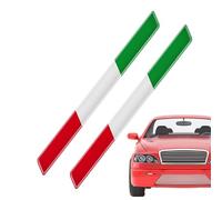 Walopola Calcomanía pequeña de la bandera de Italia | Calcomanía para carrocería de automóvil, calcomanías para ventanas de automóviles, gráficos adhesivos 3D para parachoques de vehículo