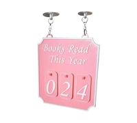 Walopola Estantería colgante para mostrador de libros, decoración de rincón, libros de lectura de este año, adorno para lectura de biblioteca, estudio, mujeres, hogar