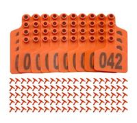 Walopola Etiquetas de orejas de, etiquetas de identificación de animales de granja, 001-100 identificador de seguimiento para caballo, ganado, ovejas, aves de corral, cabras, vacas