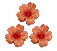 Walopola Flores para el pelo para mujer, pinzas para el pelo de flores, 3 pinzas de colores bonitas | elegantes pinzas para el pelo de flores, accesorios de vacaciones, flores artificiales, bonitas